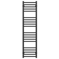 Water heated towel rail Lima P20 300х1300 Deffi stainless steel (Black, Bottom connection)