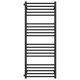 Buy water heated towel rail Lima P20 600х1300 Deffi stainless steel (Black, Side left connection)
