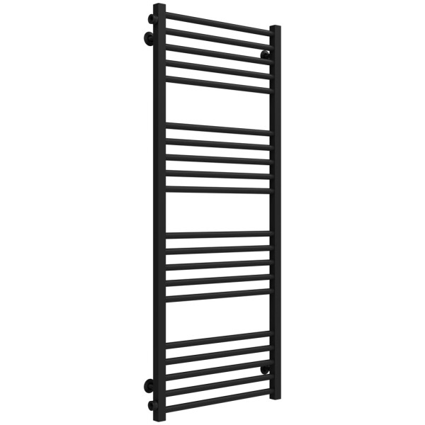 Buy water heated towel rail Lima P20 600х1300 Deffi stainless steel (Black, Side left connection)