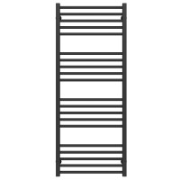 Water heated towel rail Lima P20 600х1300 Deffi stainless steel (Black, Bottom connection)