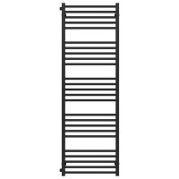 Water heated towel rail Lima P25 500х1600 Deffi stainless steel (Black, Side left connection)