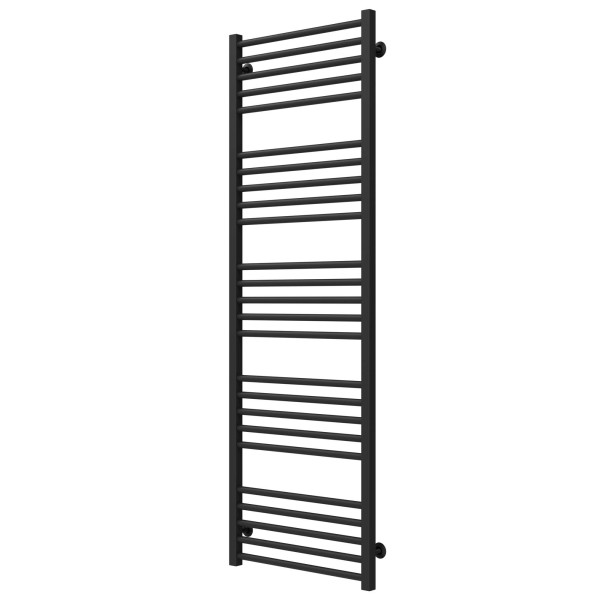 Buy water heated towel rail Lima P25 500х1600 Deffi stainless steel (Black, Bottom connection)