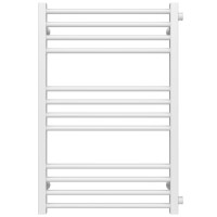 Water heated towel rail Lima P12 600х800 Deffi stainless steel (White, Side right connection)