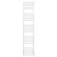 Buy water heated towel rail Lima P25 400х1600 Deffi stainless steel (White, Side right connection)