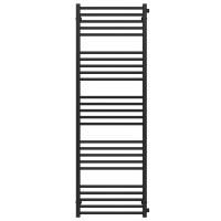 Water heated towel rail Lima P25 600х1600 Deffi stainless steel (Black, Side right connection)