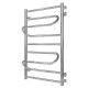 Buy a water heated towel rail Villa 500х800 Deffi stainless steel (Chrome, Side right connection)