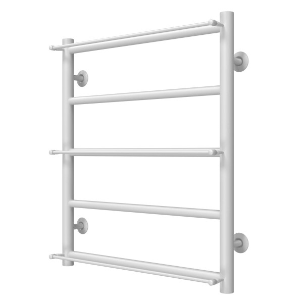 Wasserbeheizter Handtuchhalter Ladder P5 500х600 Deffi edelstahl (Weiss, Anschluss unten)