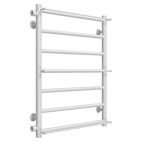 Buy Water heated towel rail Ladder P7 500х700 Deffi stainless steel (White, Side left connection)