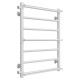 Buy Water heated towel rail Ladder P7 500х700 Deffi stainless steel (White, Side left connection)