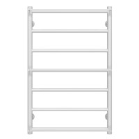 Рушникосушарка водяна Ladder П7 500х800 Deffi нержавіюча сталь (Білий, Нижнє підключення)