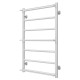Wasserbeheizter Handtuchhalter Ladder P7 500х800 Deffi edelstahl (Weiss, Anschluss unten)