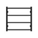 Wasserbeheizter Handtuchhalter Ladder P4 400х500 Deffi edelstahl (Schwarz, Anschluss unten)