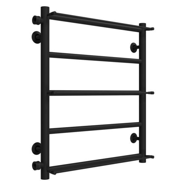 Buy Water heated towel rail Ladder P5 500х600 Deffi stainless steel (Black, Side left connection)