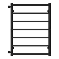 Рушникосушарка водяна Ladder П7 500х700 Deffi нержавіюча сталь (Чорний, Бокове ліве підключення)