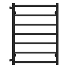 Рушникосушарка водяна Ladder П7 500х700 Deffi нержавіюча сталь (Чорний, Бокове ліве підключення)