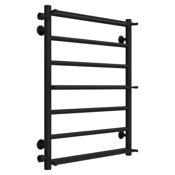 Купити рушникосушарку водяну Ladder П7 500х700 Deffi нержавіюча сталь (Чорний, Бокове ліве підключення)