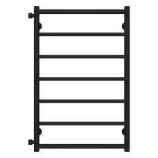 Рушникосушарка водяна Ladder П7 500х800 Deffi нержавіюча сталь (Чорний, Бокове ліве підключення)