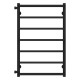 Wasserbeheizter Handtuchhalter Ladder P7 500х800 Deffi edelstahl (Schwarz, Seitlicher linker Anschluss)