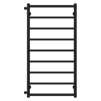 Рушникосушарка водяна Ladder П9 500х1000 Deffi нержавіюча сталь (Чорний, Бокове ліве підключення)