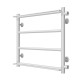 Wasserbeheizter Handtuchhalter Ladder P4 400х500 Deffi edelstahl (Weiss, Seitlicher rechter Anschluss)