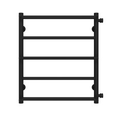 Рушникосушарка водяна Ladder П5 500х600 Deffi нержавіюча сталь (Чорний, Бокове праве підключення)