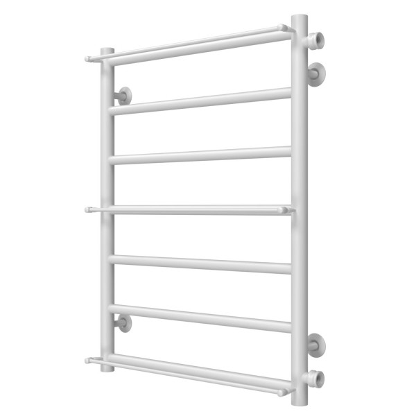 Wasserbeheizter Handtuchhalter Ladder P7 500х700 Deffi edelstahl (Weiss, Seitlicher rechter Anschluss)