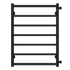 Рушникосушарка водяна Ladder П7 500х700 Deffi нержавіюча сталь (Чорний, Бокове праве підключення)