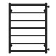 Wasserbeheizter Handtuchhalter Ladder P7 500х700 Deffi edelstahl (Schwarz, Seitlicher rechter Anschluss)