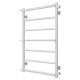 Wasserbeheizter Handtuchhalter Ladder P7 500х800 Deffi edelstahl (Weiss, Seitlicher rechter Anschluss)
