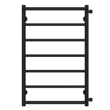 Рушникосушарка водяна Ladder П7 500х800 Deffi нержавіюча сталь (Чорний, Бокове праве підключення)