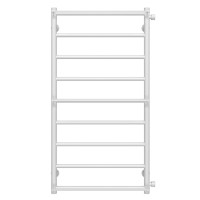 Water heated towel rail Ladder P9 500х1000 Deffi stainless steel (White, Side right connection)