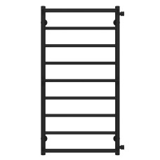 Рушникосушарка водяна Ladder П9 500х1000 Deffi нержавіюча сталь (Чорний, Бокове праве підключення)