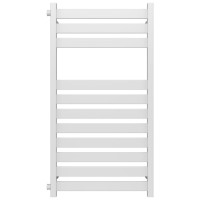 Water heated towel rail Victoria P11 500х1000 Deffii stainless steel (White, Side left connection)