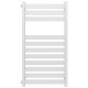 Buy a water heated towel rail Victoria P11 500х1000 Deffii stainless steel (White, Side left connection)