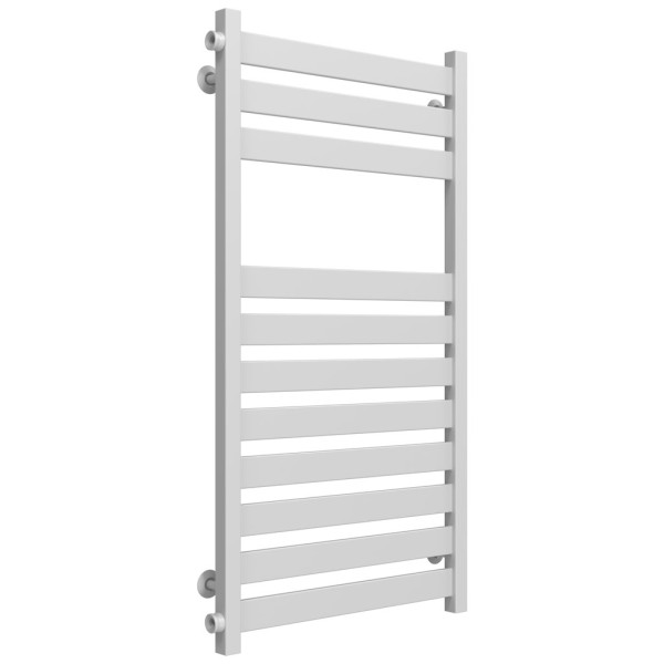 Buy a water heated towel rail Victoria P11 500х1000 Deffii stainless steel (White, Side left connection)