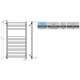 Buy a water heated towel rail Victoria P11 500х1000 Deffii stainless steel (White, Side left connection)
