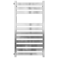 Water heated towel rail Victoria P11 500х1000 Deffii stainless steel (Chrome, Side left connection)