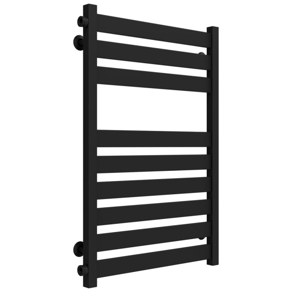 Buy a water heated towel rail Victoria P9 500х800 Deffii stainless steel (Black, Side left connection)