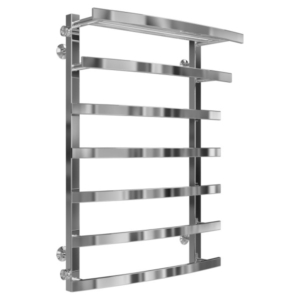 Buy water heated towel rail Lotos P7 400х800 Deffi stainless steel (Chrome, Side left connection)
