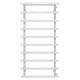 Wasserbeheizter Handtuchhalter Lotos P10 500х1200 Deffi edelstahl (Weiss, Seitlicher rechter Anschluss)