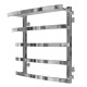 Buy water heated towel rail Lotos P5 400х600 Deffi stainless steel (Chrome, Side right connection)