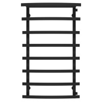 Water heated towel rail Lotos P8 500х1000 Deffi stainless steel (Black, Side right connection)