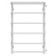 Towel dryer water Standart with shelf P6 500х800 Deffi edelstahl (Weiss, Seitlicher linker Anschluss)