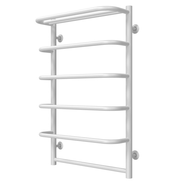 Buy a Standart water towel dryer with a shelf P6 500х800 Deffi Stainless Steel (White, Bottom connection)