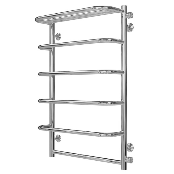 Buy a Standart water towel dryer with a shelf P6 500х800 Deffi Stainless Steel (Chrome, Side left connection)