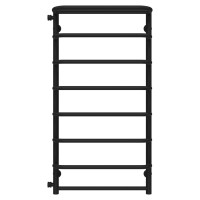 Towel dryer water Standart with shelf P8 500х1000 Deffi Stainless Steel (Black, Side connection right)