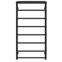 Towel dryer water Standart with shelf P8 500х1000 Deffi Stainless Steel (Black, Bottom connection)