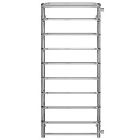 Towel dryer water Standart with shelf P10 500х1200 Deffi Stainless Steel (White, Side connection right)