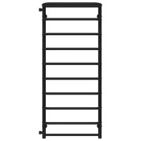 Towel dryer water Standart with shelf P10 500х1200 Deffi Stainless Steel (Black, Bottom connection)