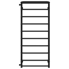 Towel dryer water Standart with shelf P10 500х1200 Deffi Stainless Steel (Black, Bottom connection)